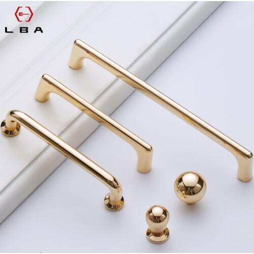 Zinc Alloy Furniture Hardware Rose Gold Cabinet Knobs Kitchen Drawer Flush Door Handles Cupboard Door Knods Cabinet Handles
