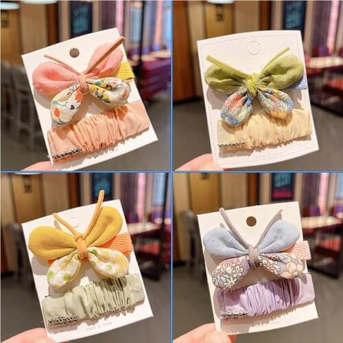 Fashion girls handmade butterfly hair clip snap hairpin set hair deco accessories