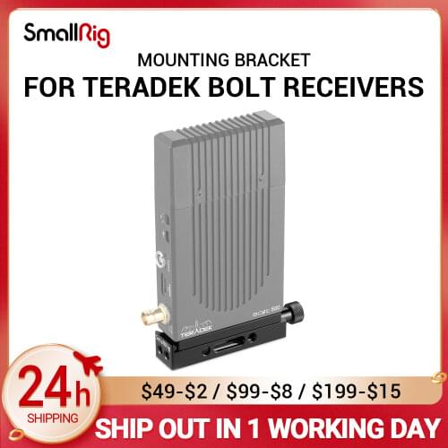 SmallRig Mounting Bracket for Teradek Bolt Receivers with 1/4 and arri 3/8 threaded holes for accessories 2107