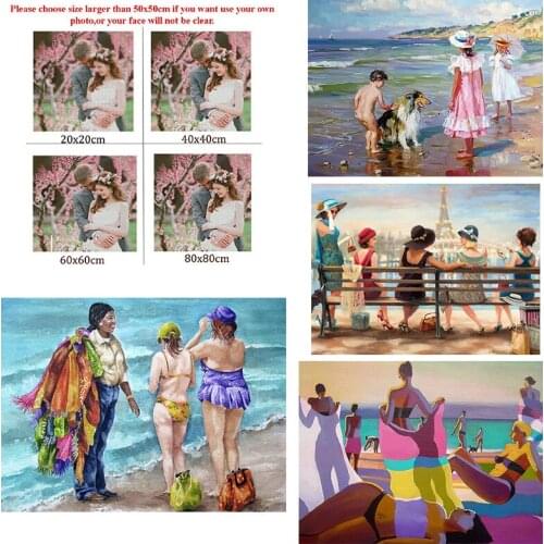 Diy Diamond Painting Figure Painting Rich Women Team Square Diamond Round Diamond Full Diamond Cross Stitc Mosaic Home Decora