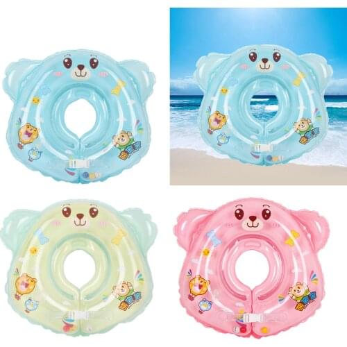 Inflatable Baby Swimming Neck Float Double Airbag Thicken Inflatable Swimming Ring Infant Toddler Swimming Pool Accessories