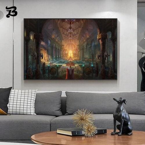 Canvas Painting Wall Art Animation Abstract Modern Painting Canvas Posters Prints Church for Living Room Home Wall Decoration