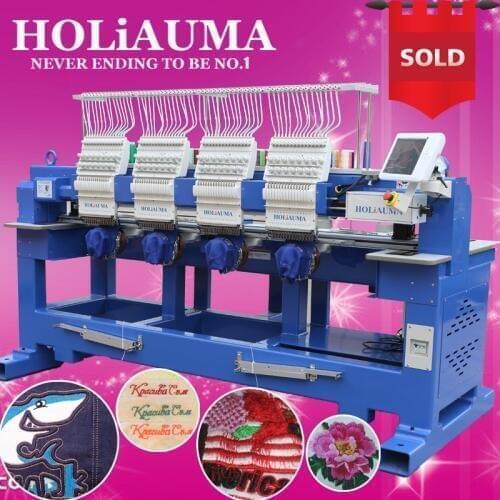 2019 New Computerized Tajima Type 4 Head Embroidery Machine Made in China for T-shirt Cap Flat With 10 Years Service Guarantee