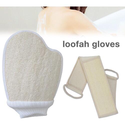 Loofah Back Scrubber Loofah Gloves Bath Shower Natural Loofah Material Loofah Sponge And Shower Loofah For Men Women