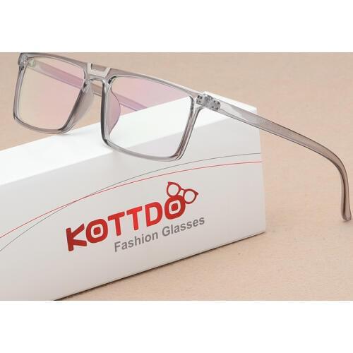 KOTTDO Plastic Men Women Eyeglasses Clear Lens Optical Eye Glasses Frame Eyewear Spectacle Frame Feminino Oculos De Grau