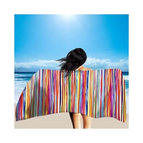 Geometric Print Quick Drying Microfiber Beach Towel Outdoor Sport Towels For Swimming Surf Yoga Lounge Chair Cover Blanket