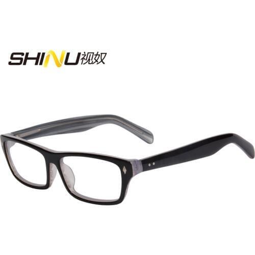 Retro Vintage Blue Ray Protection Reading Glasses Unbreakable Presbyopia Eyewear Acetate Optical Far Sighted Reader S1203