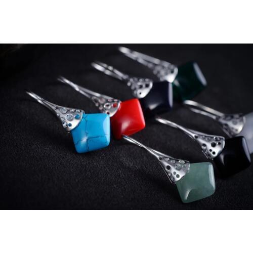 Brinco wedding brincos moda pendientes earring Natural Green GEM Gems nice 925 Natural Clear White Opal Earrings