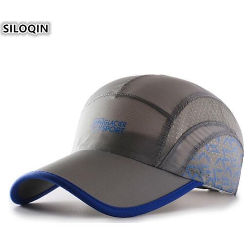 SILOQIN Snapback Cap Summer Mens UV-resistant Breathable Baseball Caps Adjustable Size Womens Sports Cap Foldable Fishing Cap