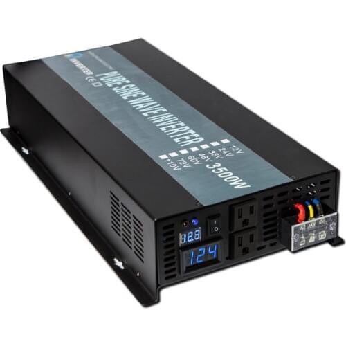 3500W Pure Sine Wave Solar Inverter 12v 24V dc to ac 110v 120v 220V 230v 240v Inverter Power Bank Power Converter