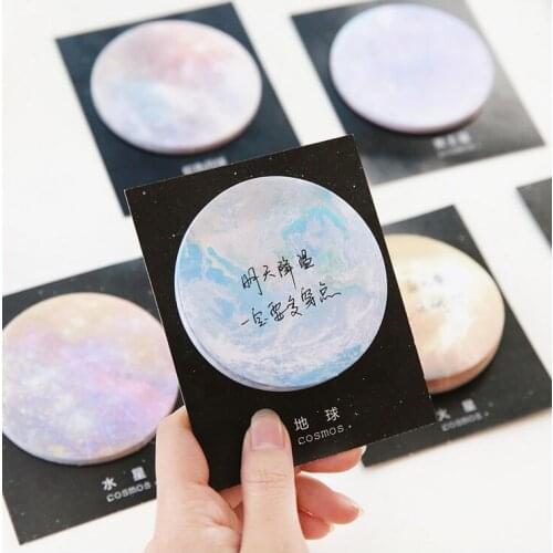1pack/lot Kawaii Convenience Sticker Celestial Observation Six Selections Memo Pad Sticky Notes School Office Stationery Supply
