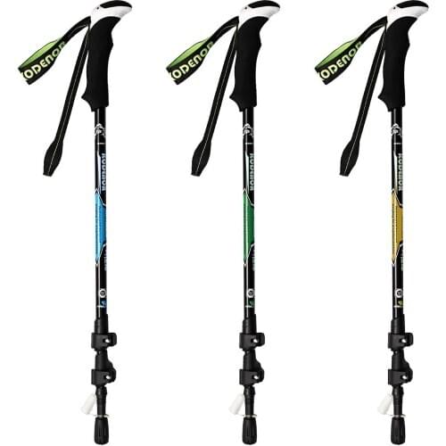 65-135cm Telescopic Walking Sticks Foldable Handle Cane Retractable Stick Hiking Trekking Pole Adjustable Walking Poles Crutch