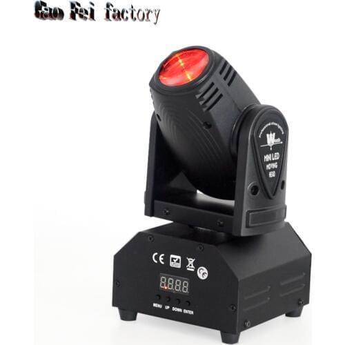 LED Stage Light Mini Beam Moving Head 10W By DMX512 11And 13Channels Lyre RGBW 4In1 Rotating Disco Light For DJ Party