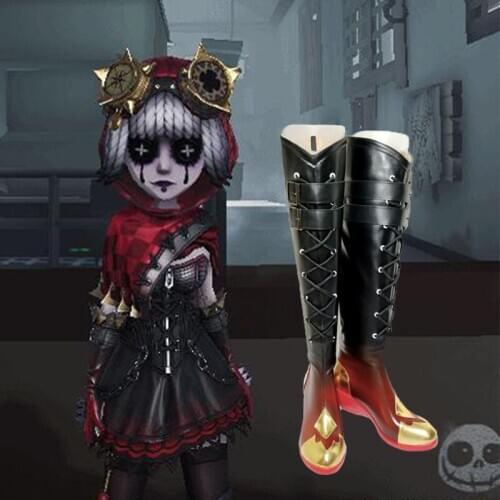 Anime Hot Game Identity V Cosplay Costume Shoes Tracy Reznik Cos Women Female Lace Up Halloween Knee High Boots