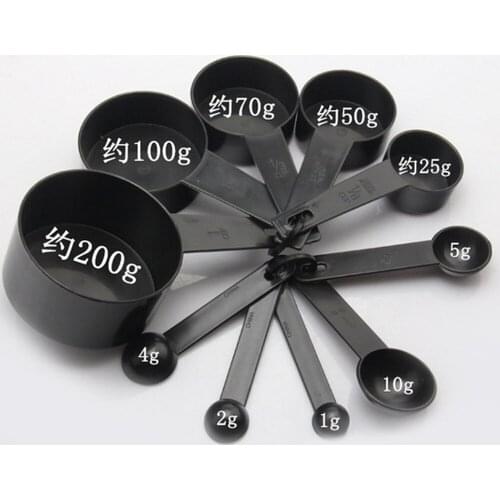 10Pcs. Kitchen Dining Measuring Scale Food Cups Spoons Set Coffee Baking Cooking