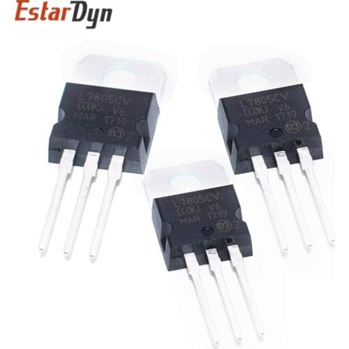 100pcs LM7805 L7805 7805 Voltage Regulator IC 5V 1.5A TO-220
