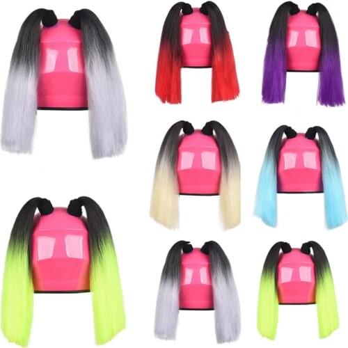 2 Pieces/set of Car Motorcycle Helmet Dirty Braid Ponytail Silicone Suction Cup Off-road Motorcycle Helmet Decoration