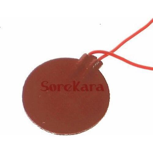 24V DC 250mm 180W Round Flexible Waterproof Silicon Heater Pad For Oil Tank Electrical Wires