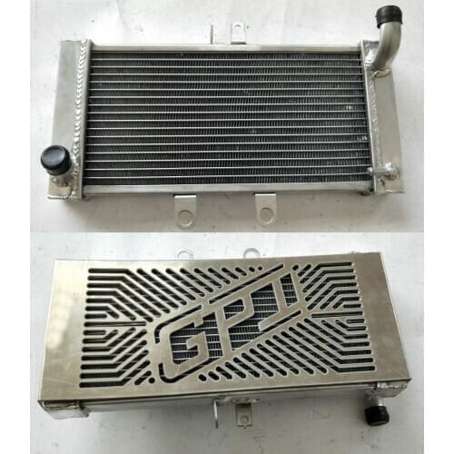 Aluminium Radiator For Suzuki GSF 650 Bandit GSF650 2007-2016 & Grille Guard Protector Cover FIT 08 09 10 11 12 13 14 15