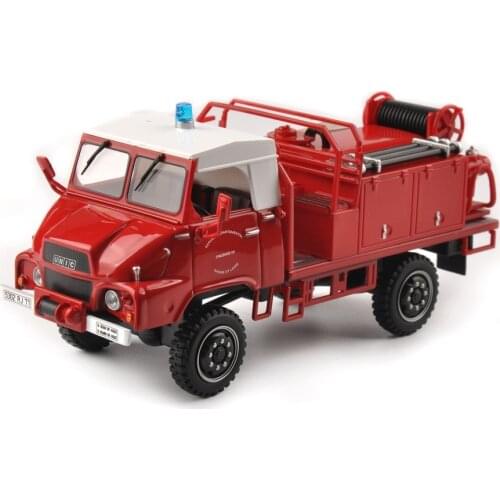 Hot Toys 1:43 Scale Red Alloy Pompiers Diecast Fire Engine Truck Apparatus Model Collection Firemen Cars Toys