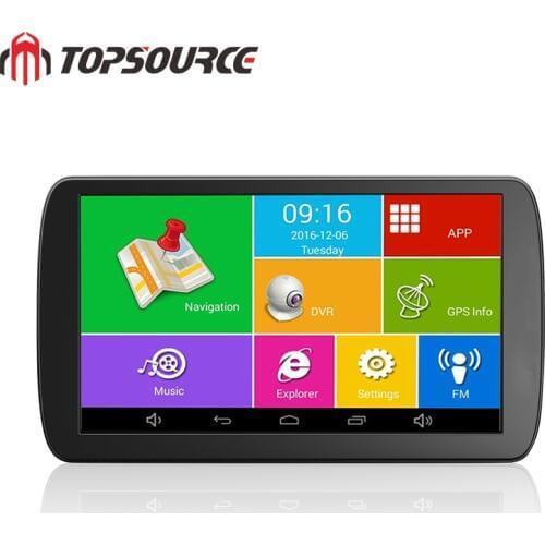 TOPSOURCE Car DVR 9 inch ANDROID 6.0 1G/16G Dash Cam Full HD 1080P Video Recorder Camera GPS truck Vehicle navigation