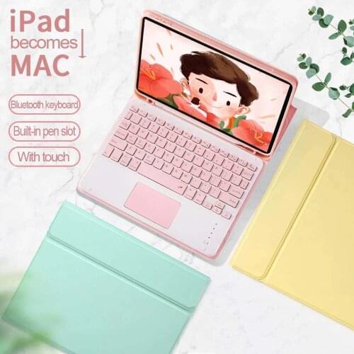 Keyboard Case For iPad Pro 11 2020 for iPad Pro 2020 2018 Air 4 10.9 Magnetic Slim Cover With Bluetooth Touchpad Keyboard Mouse