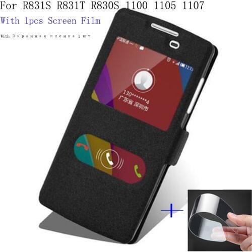 Smart view window case For OPPO R831S R831T R830S 1100 1105 1107 Phone case Back Cover flip PU leather Case shell cover cases
