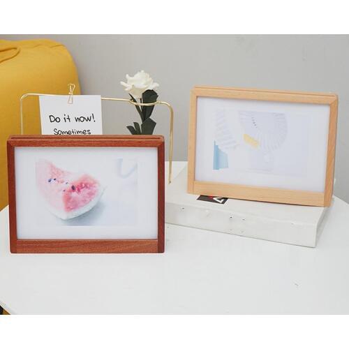 Wooden Photo Frame Specimen Sheet Picture Holder Home Office Tabletop Decoration hoto Frame Specimen Sheet Picture Holder Home O