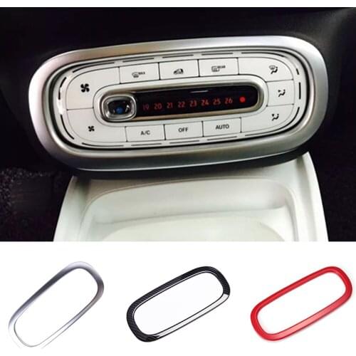 For Benz smart fortwo 2015 2016 2017 2018 car cover trim conditioning middle air condition switch button Outlet Vent hoods 1pcs