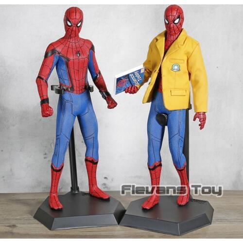 Crazy Toys Spider Man Homecoming Tom Holland Spiderman Figurine Toy Doll Brinquedos Figurals Collection Model Gift