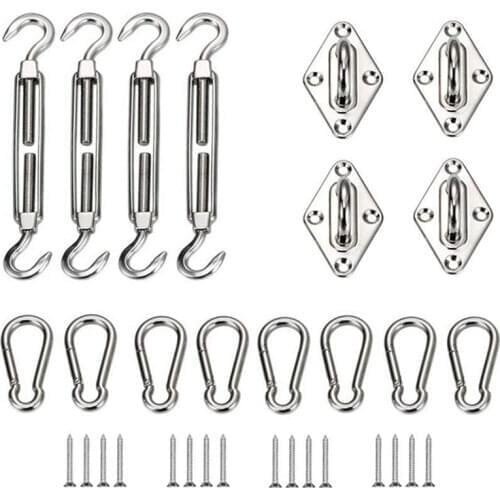 M6 Awning Attachment Sun Shade Sail Stainless Steel Hardware Kit for Garden Sun Shade Sail Fixing Accessories