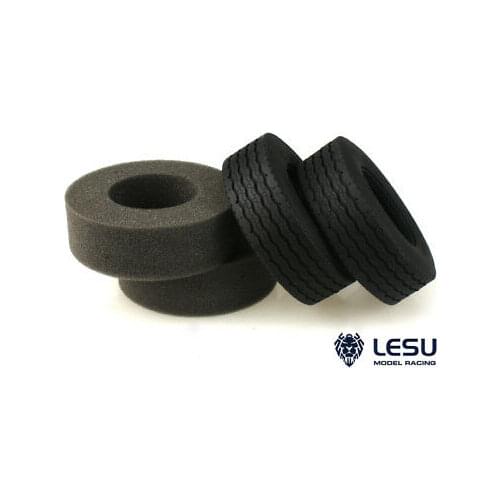 LESU 1Pair Model Part Rubber Tires D 1/14 RC TAMIYA Tractor Truck TH02598-SMT5