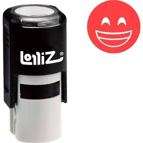 LolliZ "Grinning Mouth Closed" Pre-Inked Rubber Stamp