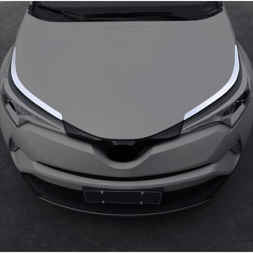 My Good Car ABS chrome Car front head Light lamp eyebrow hood Molding frame stickers For Toyota C-HR CHR 2016 2018 Accessories