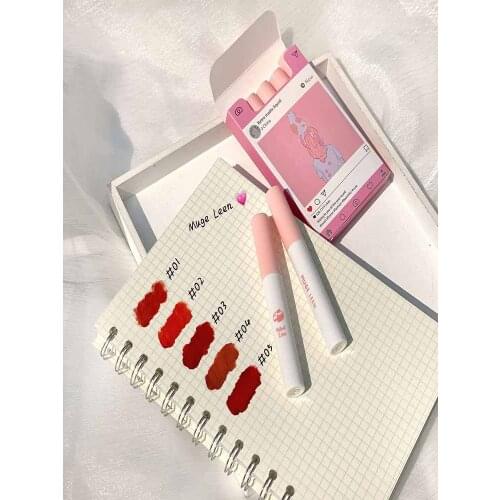 5pcs/set Velvet Matte Lipsticks Set Long Lasting Sexy Red Lip Stick Tint Pen Waterproof Lipstick Tube Makeup Cosmetic Maquillaje