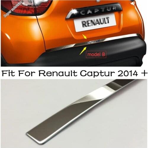 Lapetus Rear Trunk Lid Cover Tailgate Trim Garnish Strip For Renault Captur 2014 2015 2016 Stainless Steel Exterior Accessories
