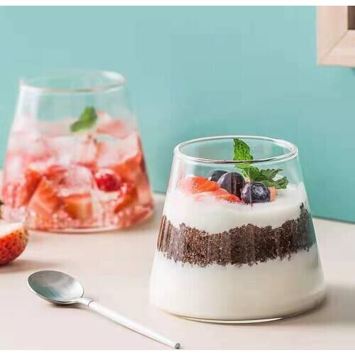 2021 New Glass Coffee Milk Cup Creative Mountain Shape Juice Tea Wine Cup Whiskey Glass Mug Japanese Style Drinkware