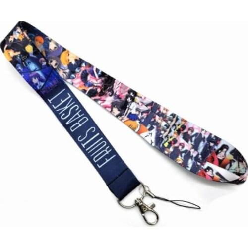 New Anime Fruits Basket Neck Strap Lanyards Badge Holder Rope Pendant Key Chain Accessorie