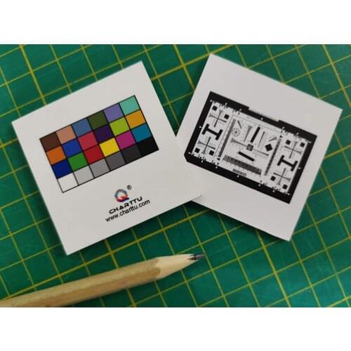 ISO 12233 Special Chart Image for Endoscope and Dermatoscope Effective 50X50mm Reflective Test Card 24 Colorchecker Laryngoscope