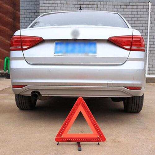 LED Light Car Tripod Auto Reflective Warning Triangle Sign Parking Safety Sign Car Emergency Breakdown Warning Triangle