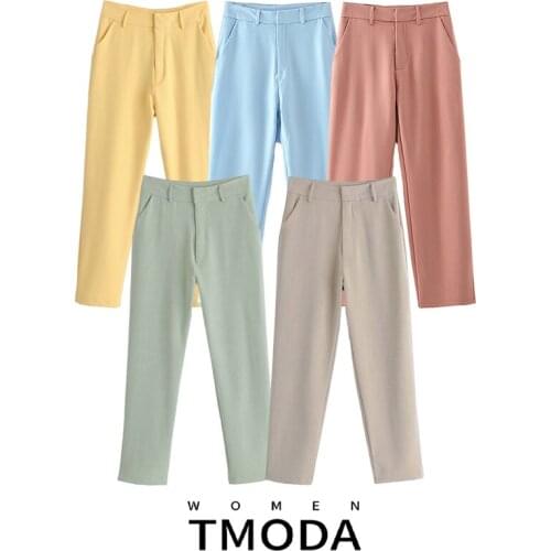 Женские прямые брюки T MODA China At AliExpress