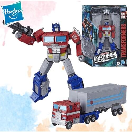 Hasbro Transformers Toys Generations War for Cybertron Earthrise Leader Autobot Grapple Optimus Prime 18cm Robot Toy