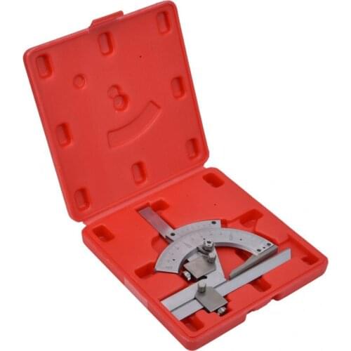 Hi-quality Carbon Steel Universal Bevel Protractor 0-320 Degree Accuracy Angle Measuring Ruler Tools Accuracy of 0.02