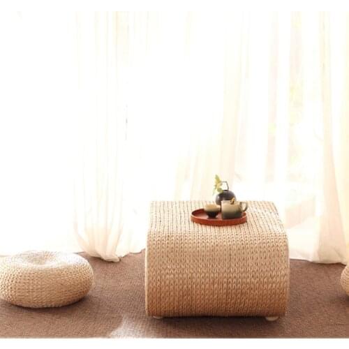 Japanese Style Platform Tatami Coffee Table Table Kang Table Small Coffee Table Balcony Home Zen Low Table Gras Woven Lazy Chair