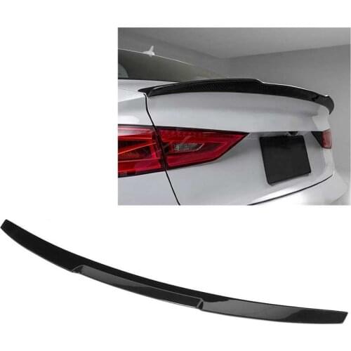 Car Rear Spoiler Wing High Kick Truck Lip Glossy Black for V Type Fit for Audi A3 S3 8V Sedan auto accessories