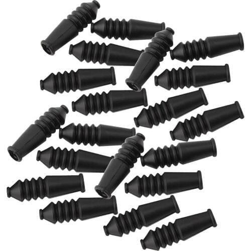 20Pcs Bicycle V Brake Boots Replacement, Mountain Cycling Flexible Pipe Dirt-Proof Boot V Brake Cable Hose Sleeve