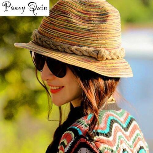 Women Summer Straw Sunhat European Fashion Sun Block Seaside Elegant Hat Autumn Outdoor Acitivity Hat Sombrero Mujeres Sun Cap