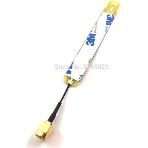 1pcs 2.4Ghz 5.8Ghz Dual band Internal Wifi Antenna High Gain 8dbi With RP-Sma Male Connector 1.13 Cable 3cm Aerial