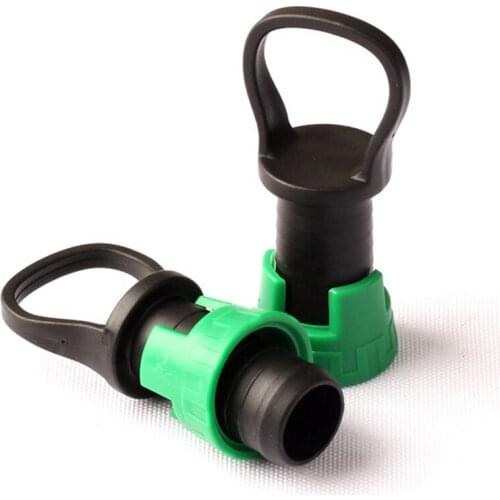 12pcs 16mm Drip Irrigation Tape End Caps Garden Soft Water Pipe Tube Lock Ring Plug Fittings NNW Brand Durable PP Material Joint
