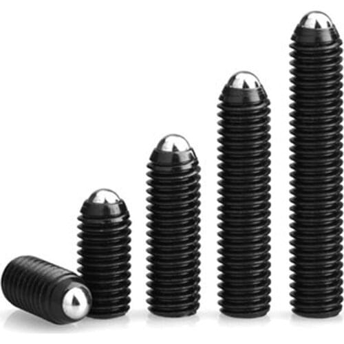 2pcs M16 Blackening Allen bead position Screws Bolts Tight Hex Socket Ball Head Spring plunger Screw Bolt 25mm-50mm Length